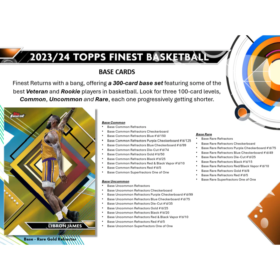 2023-24 Topps Finest Basketball Hobby Box - Image 3