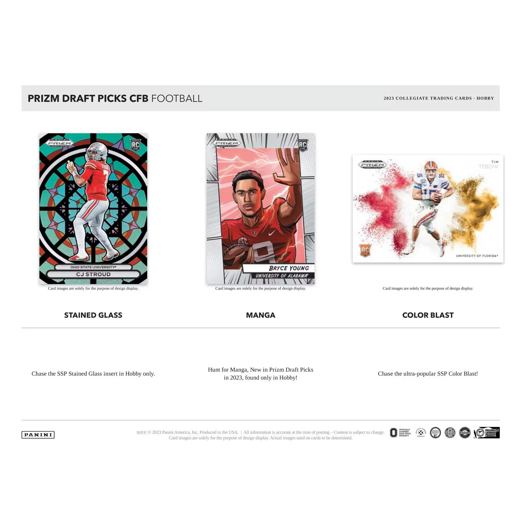 2023 Panini Prizm Draft Picks Football Hobby Box - 1st Off the Line (FOTL) - Image 4