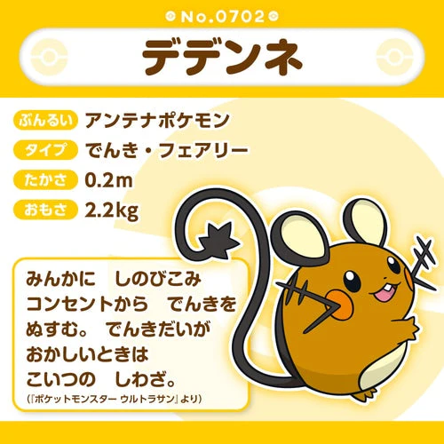 Dedenne #702 - Pokémon Centre Fit Plush - Image 5