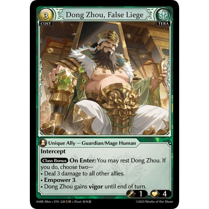 Dong Zhou, False Liege (220) (Mortal Ambition Alter Edition)