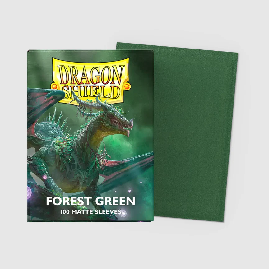 Dragon Shield - Standard 'Forest Green' Matte Sleeves 100 pack