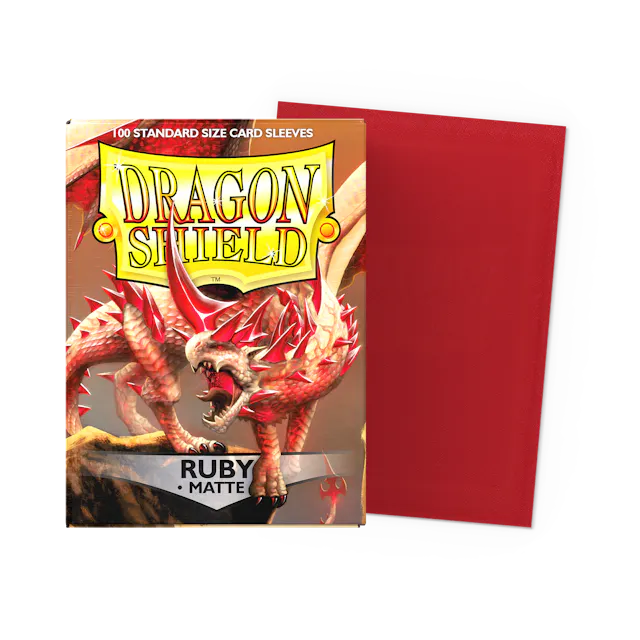 Dragon Shield - Standard 'Ruby' Matte Sleeves 100 pack