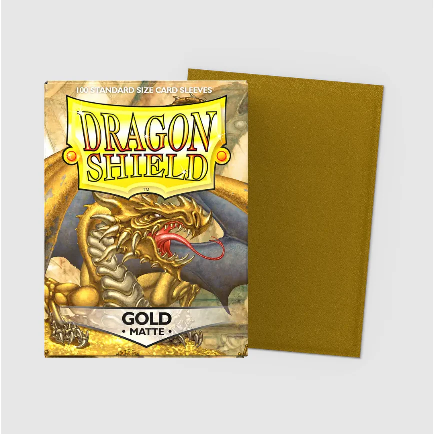 Dragon Shield - Standard 'Gold' Matte Sleeves 100 pack
