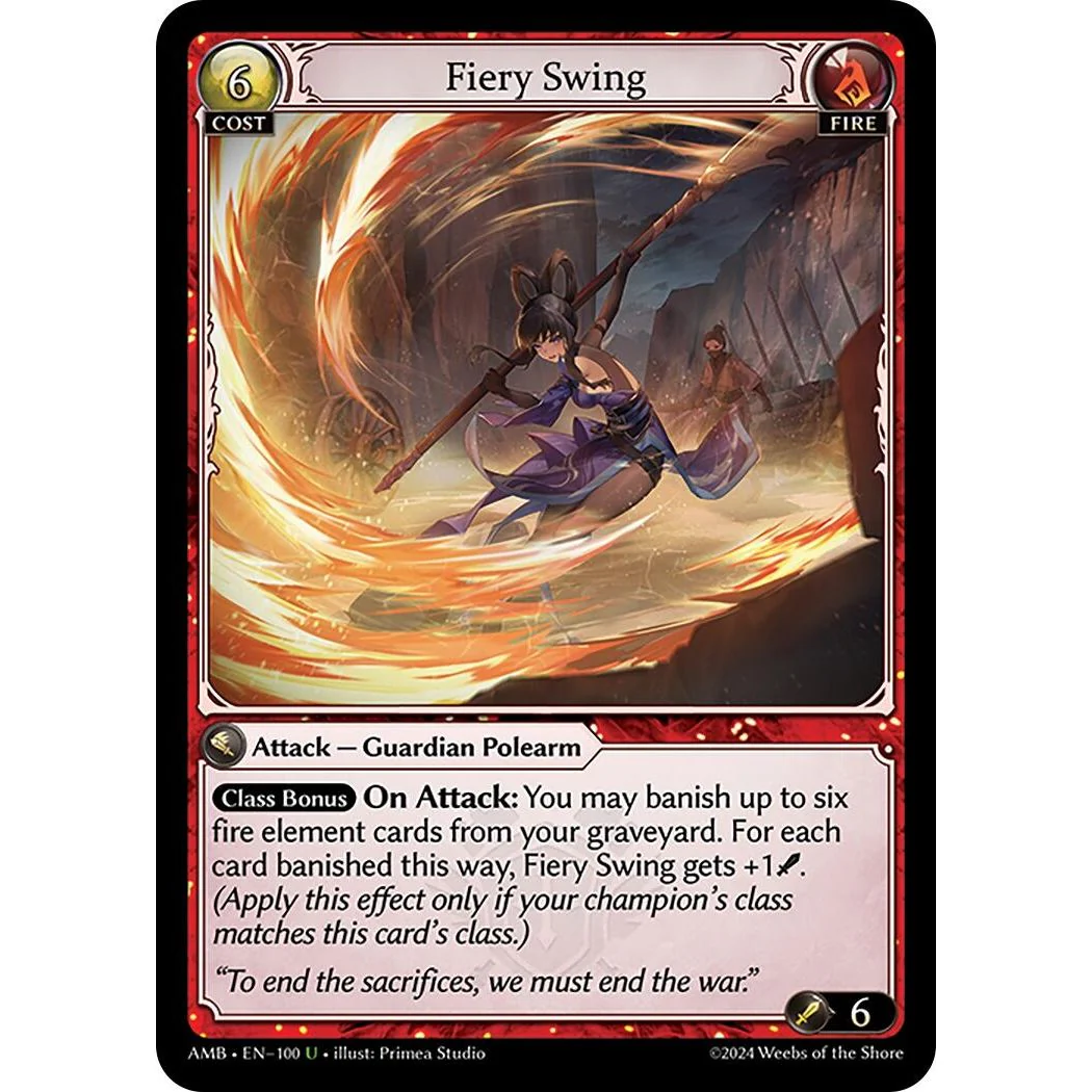 Fiery Swing (100) (Mortal Ambition)