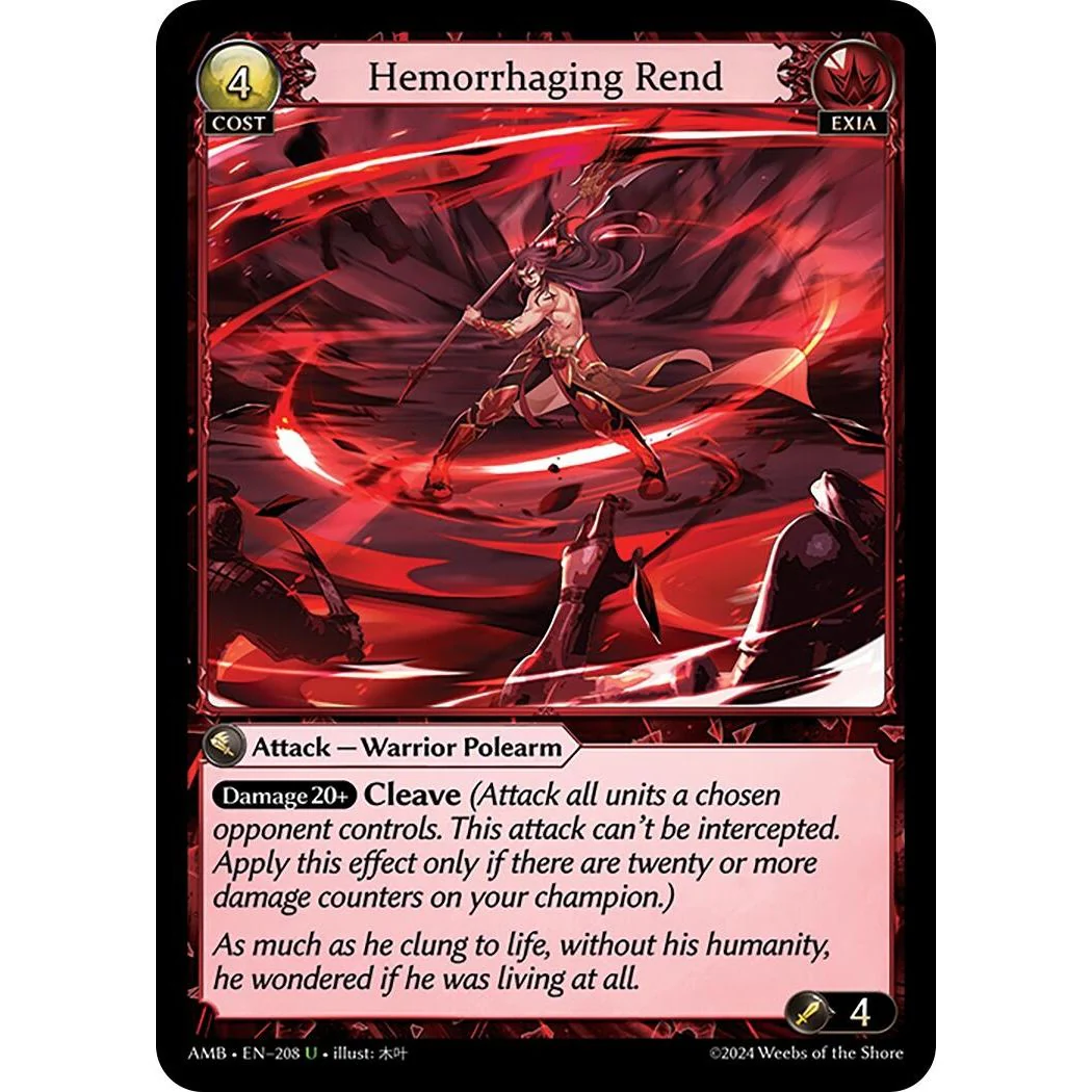 Hemorrhaging Rend (208) (Mortal Ambition)