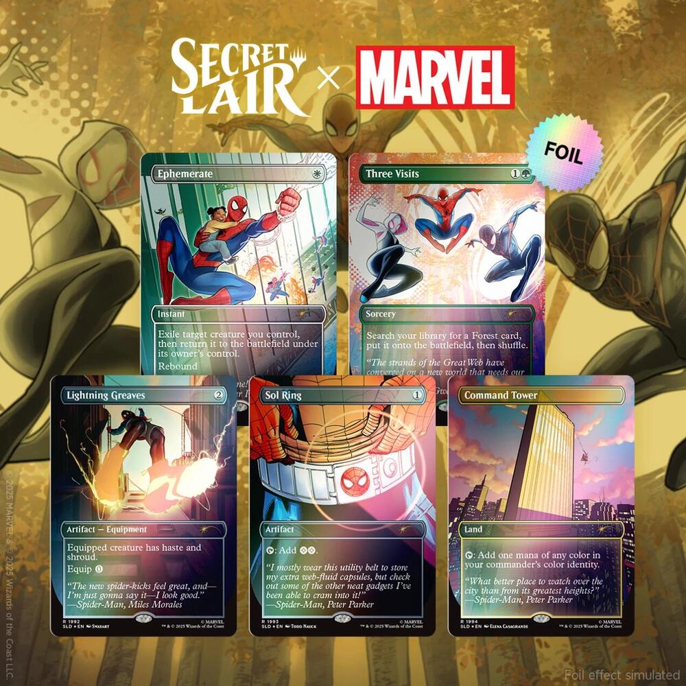 Magic The Gathering | Secret Lair x Marvel: Spider-man: Heroic Deeds | Rainbow Foil