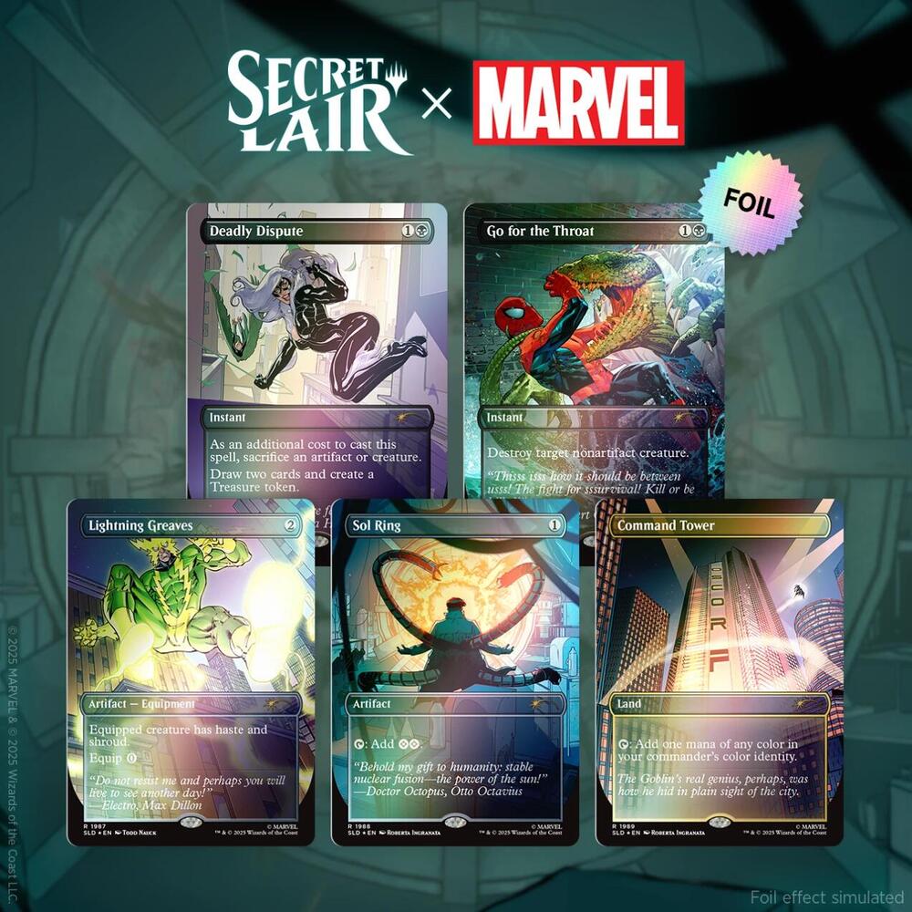 Magic The Gathering | Secret Lair x Marvel: Spider-man: Villainous Plots | Rainbow Foil