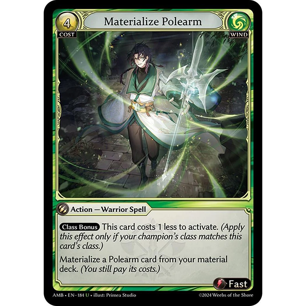 Materialize Polearm (184) (Mortal Ambition)