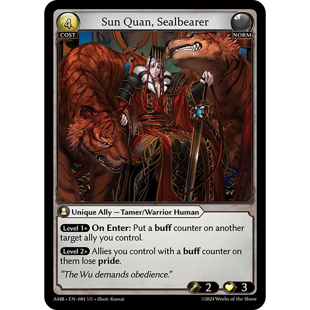 Sun Quan, Sealbearer (084) (Mortal Ambition)