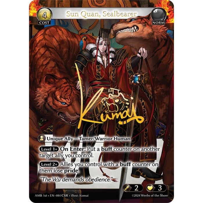 Sun Quan, Sealbearer (CSR) (084) (Mortal Ambition)