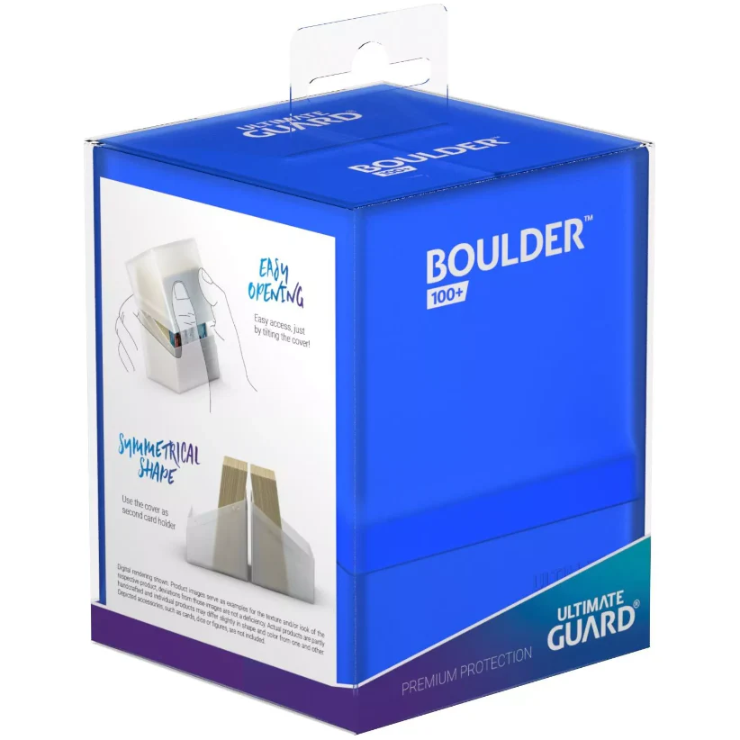 Ultimate Guard Boulder Deck Case 100+ Standard Size Sapphire Deck Box