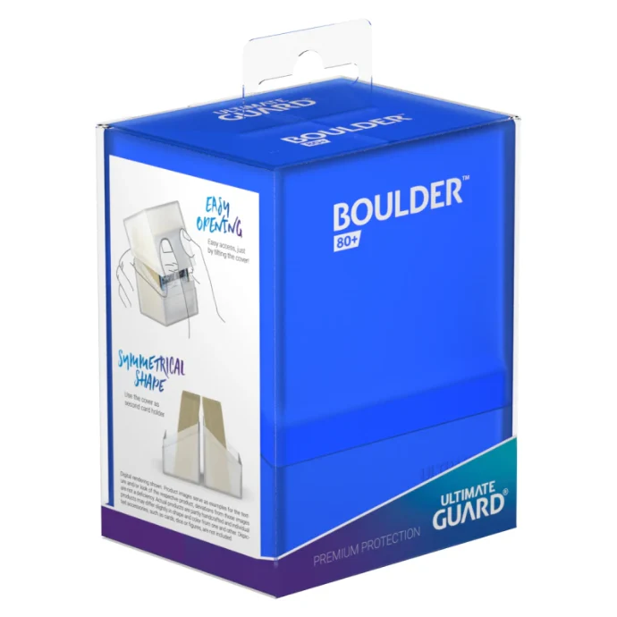 Ultimate Guard Boulder Deck Case 80+ Standard Size Sapphire Deck Box