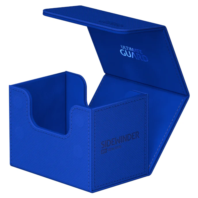 Ultimate Guard Sidewinder Deck Case 80+ Xenoskin Standard Size Monocolor Blue Deck Box - Image 4