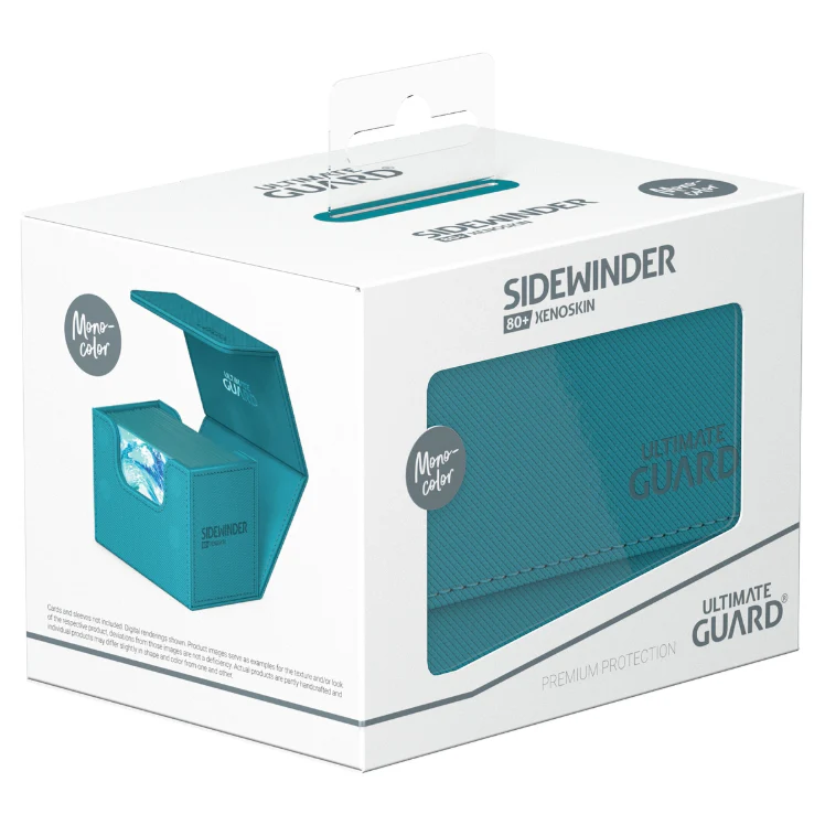 Ultimate Guard Sidewinder Deck Case 80+ Xenoskin Standard Size Monocolor Petrol Deck Box - Image 2