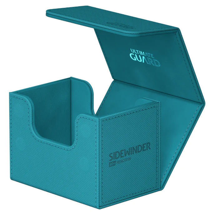 Ultimate Guard Sidewinder Deck Case 80+ Xenoskin Standard Size Monocolor Petrol Deck Box - Image 4