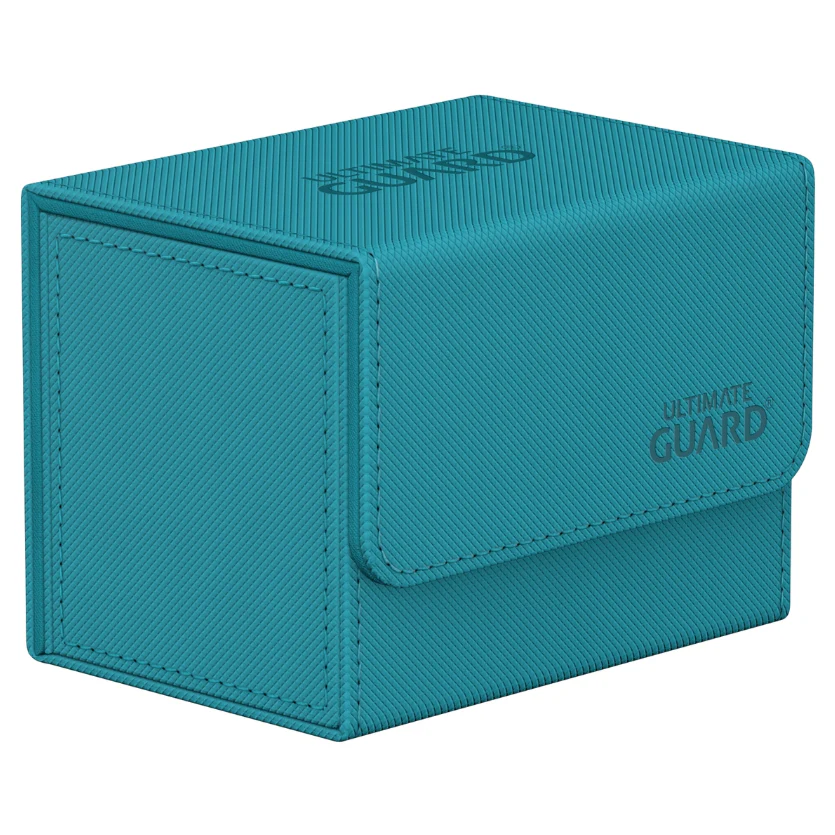Ultimate Guard Sidewinder Deck Case 80+ Xenoskin Standard Size Monocolor Petrol Deck Box - Image 7